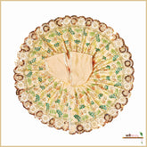 Cotton Thread Cutdana Work Peach Laddu Poshak